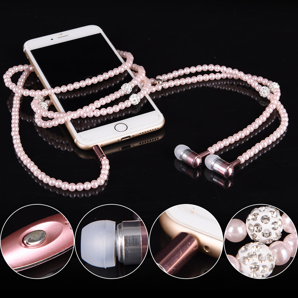 Pearl Necklace Earphone