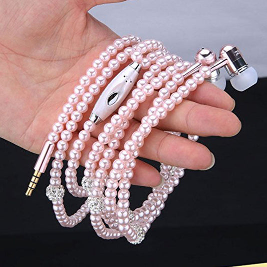 Pearl Necklace Earphone