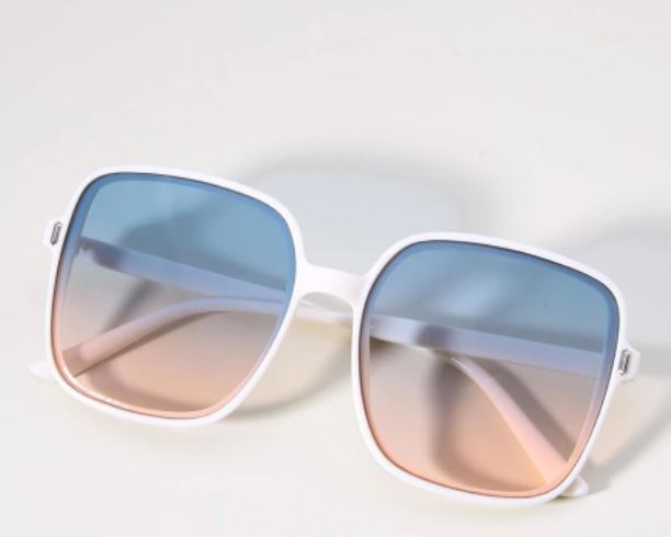 White Frame Sunglasses