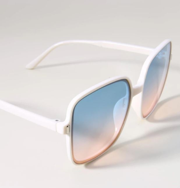 White Frame Sunglasses