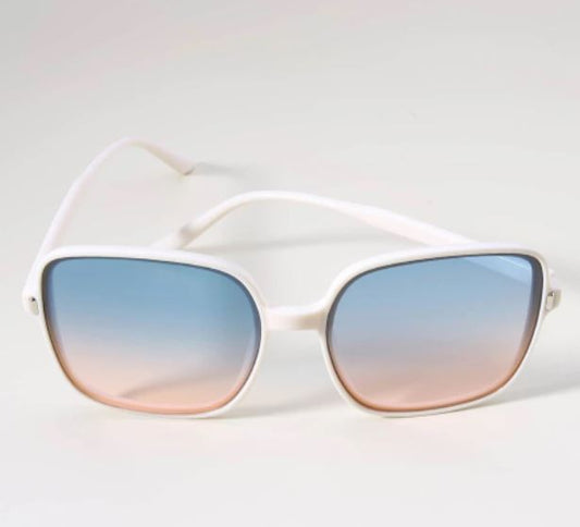 White Frame Sunglasses